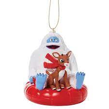 Rudolph Snow Tube Ornament