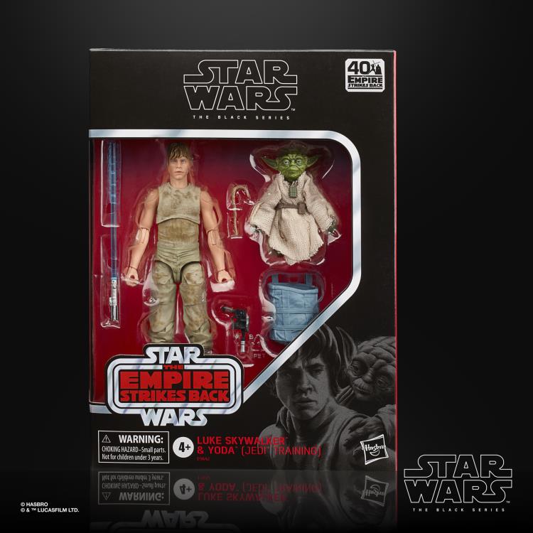 Star Wars 40th Anniversary The Black Series 6" Deluxe Luke Skywalker & Yoda (Jedi Training) Two-Pack
