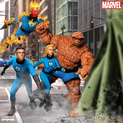 Mezco One:12 Collective Marvel Fantastic Four Deluxe Steel Boxed Set