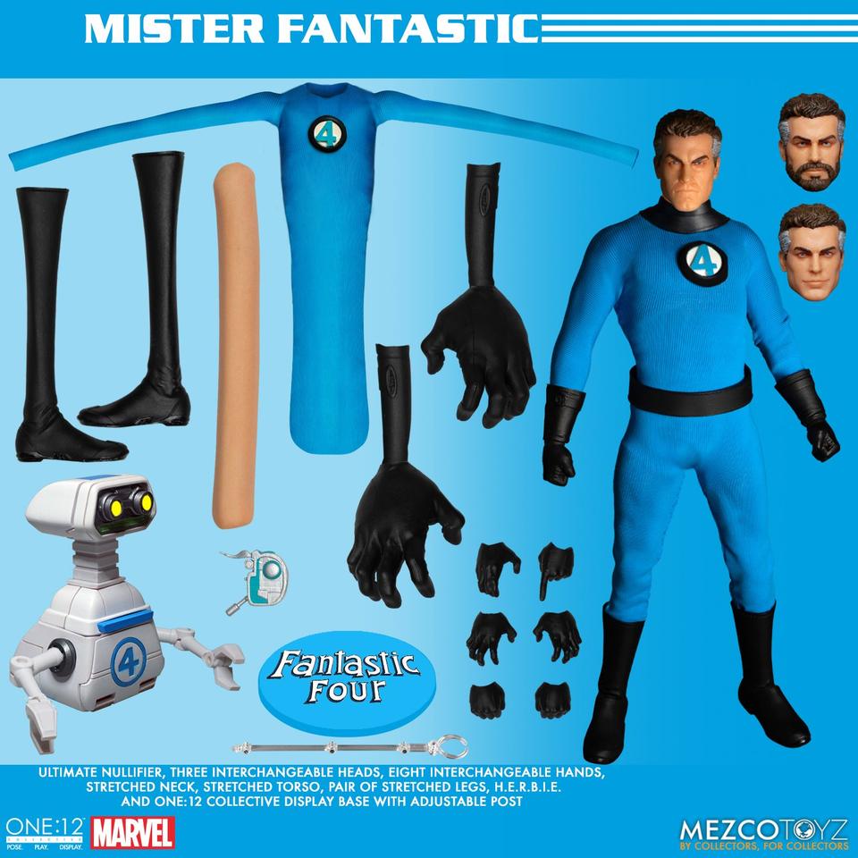 Mezco One:12 Collective Marvel Fantastic Four Deluxe Steel Boxed Set