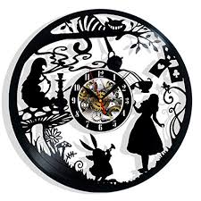 Vinyl Evolution Alice in Wonderland Clock