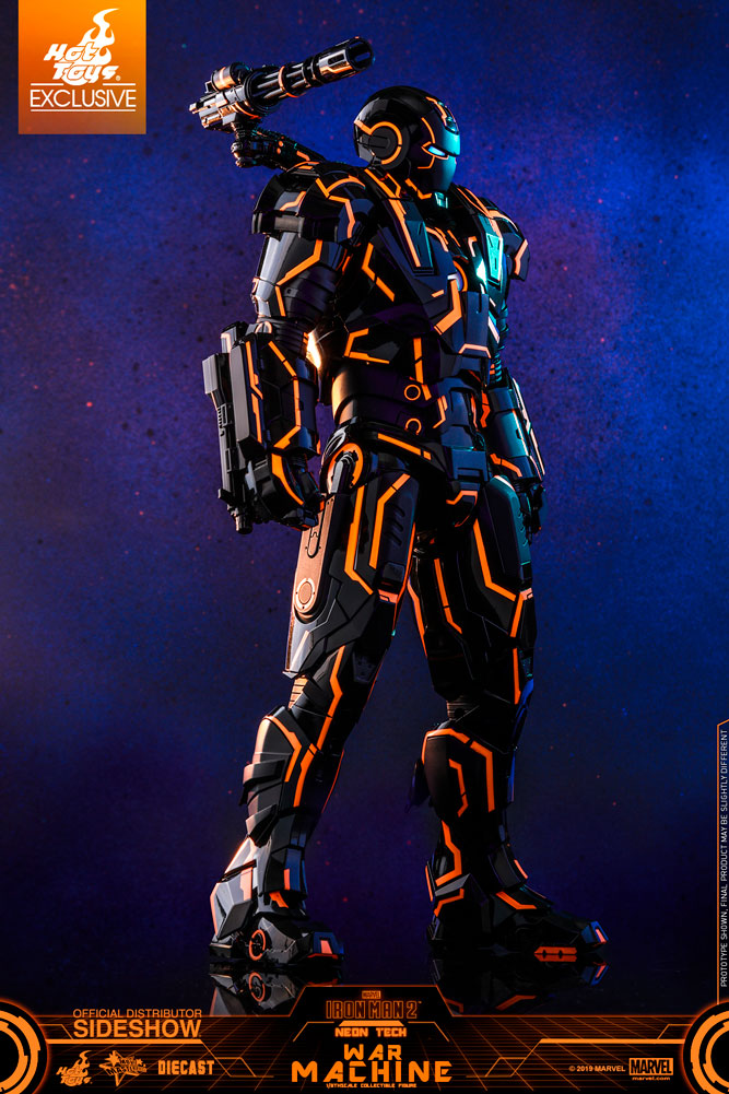 Neon Tech War Machine - Sixth Scale Figure by Hot Toys