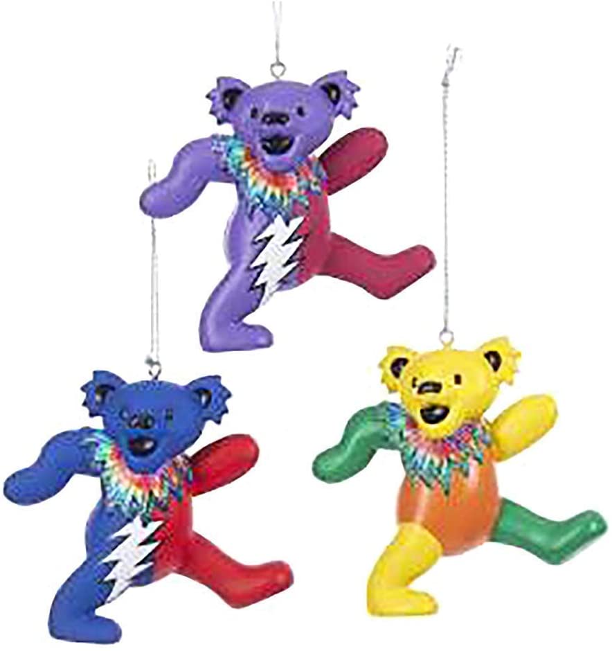 Holiday Decorative Grateful Dead Bear Hanging Accessory Christmas Tree Ornament