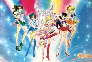 Sailor Moon Rainbow + Unicorn Poster