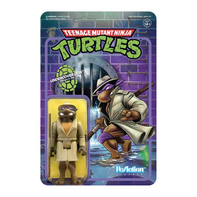 Super7 ReAction Teenage Mutant Ninja Turtles Undercover Donatello 3.75 Inch Action Figure